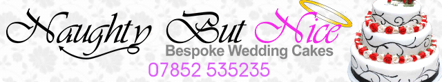 Advertising banner for Naughty But Nice Cakes