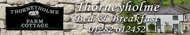 Advertising banner for Thorneyholme Bed and Breakfast in Rossendale